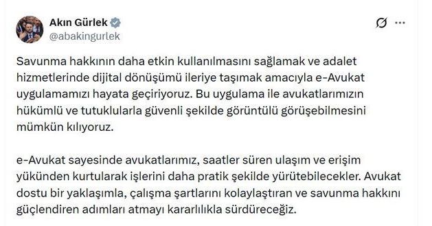 e-Avukat Uygulamasıyla Adalet Hizmetlerinde Dijital Dönüşüm Başlıyor