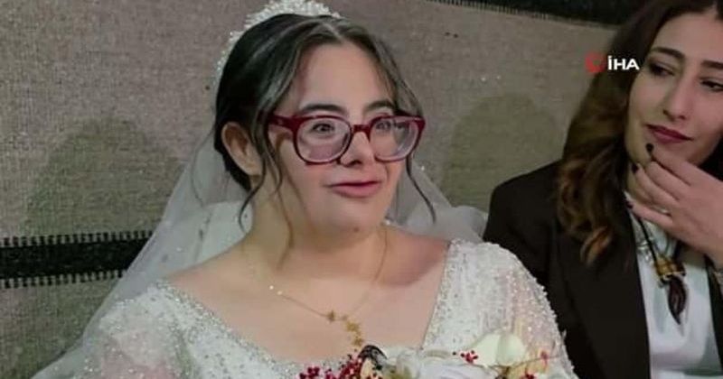 Down Sendromlu Elif'in Gelinlik Hayali Gerçek Oldu