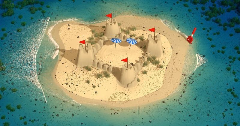 Gerçekçi Fiziklerle Rahatlatıcı Sandcastle Oyunu Duyuruldu