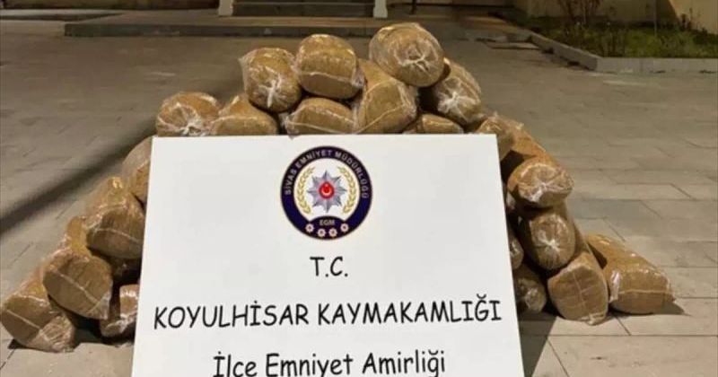 Koyulhisar'da 200 Kilogram Kaçak Tütün Ele Geçirildi