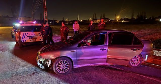 Kayseri'de Kaçan Sürücü Kaza Sonrası Polis Tarafından Yakalandı