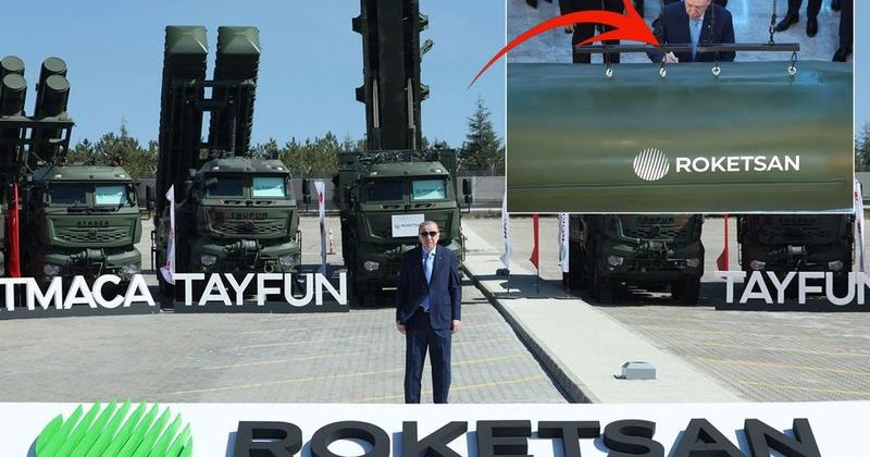 Cumhurbaşkanı Erdoğan, Tayfun Blok-4 Füzesinin İmzasını Attı